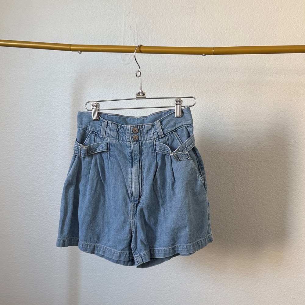 Levi's Light Blue High-Waisted Women Shorts
